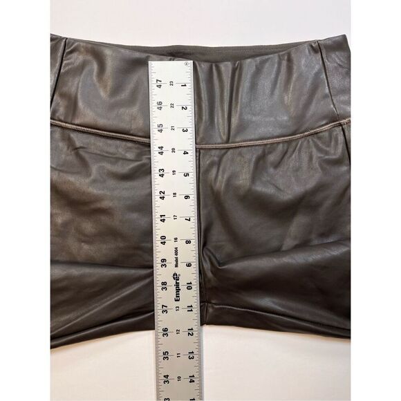 Athleta All Over Gleam Tight Arol Gray Purple Faux Vegan Leather Size Medium EUC - Picture 6 of 10